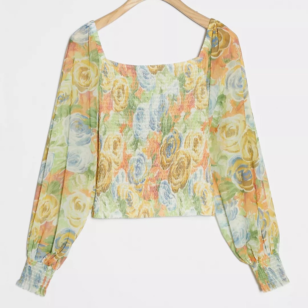Anthropologie Rouen Multicolor Floral Blouse XS